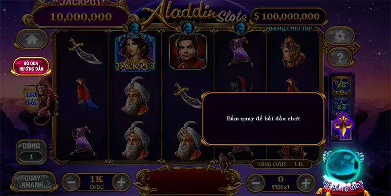 Bí kíp chiến thắng lớn trong game Aladdin dễ dàng