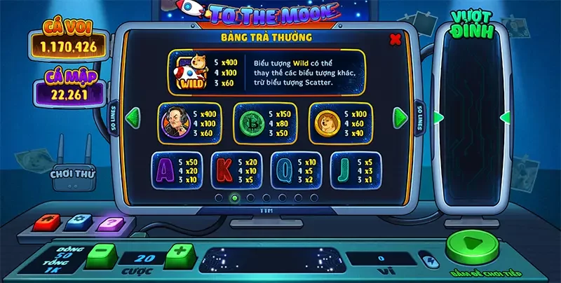 Giá trị thưởng trong game siêu khủng Giá trị thưởng trong game siêu khủng